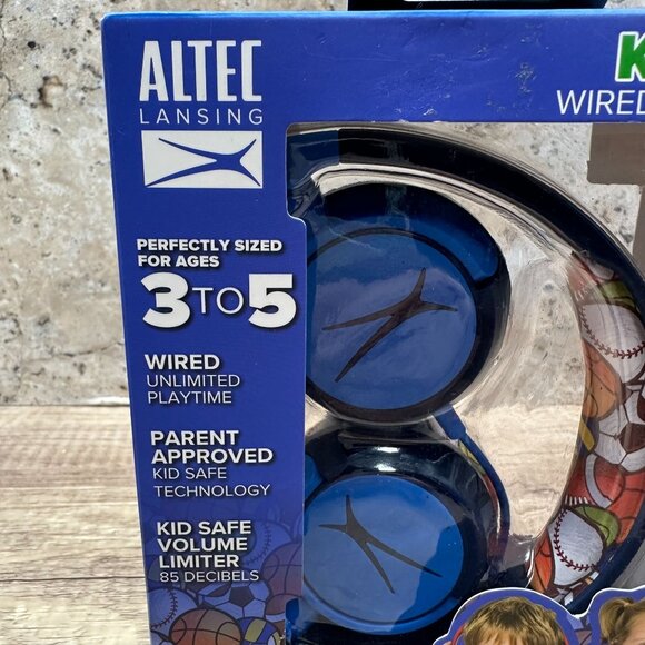 Lot Of 2 Altec Lansing Kids Safe Wired Headphones Blue, Pink Age 3 To 5 NIB - Picture 3 of 15